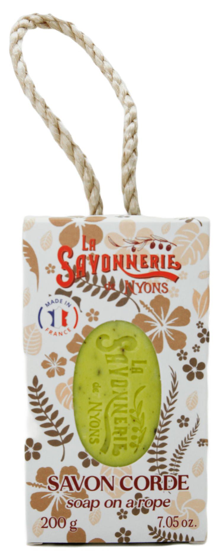 Soap on a string 200g "Exfoliating Vervain Leaf", NYONS