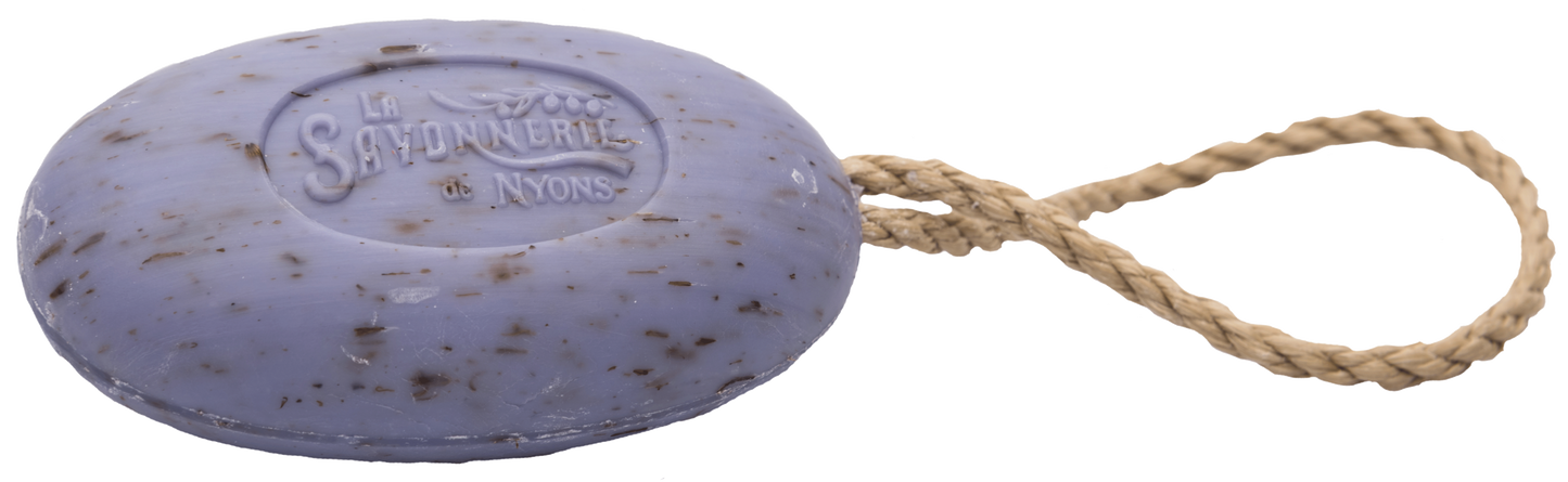 Soap on a string 200g "Fleurs de Lavandin" Organic, NYONS