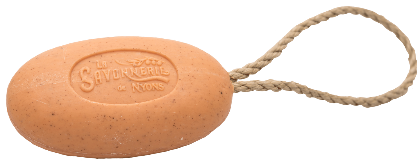Soap on a string 200g "Exfoliating Apricot Kernels", NYONS