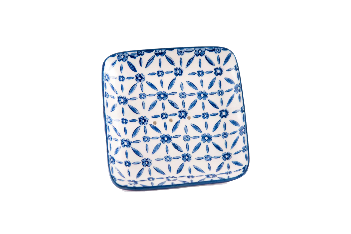 Soap dish blue Sq, NYONS