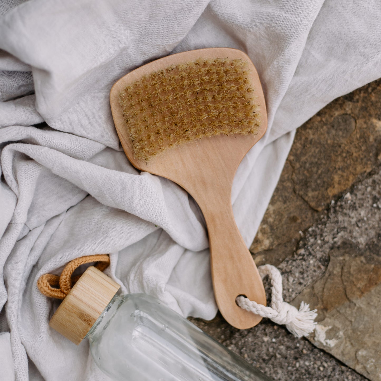Bath brush, wooden
