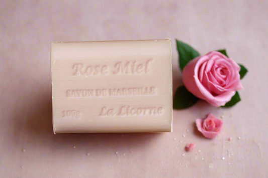 Soap rectangle 100g Rose