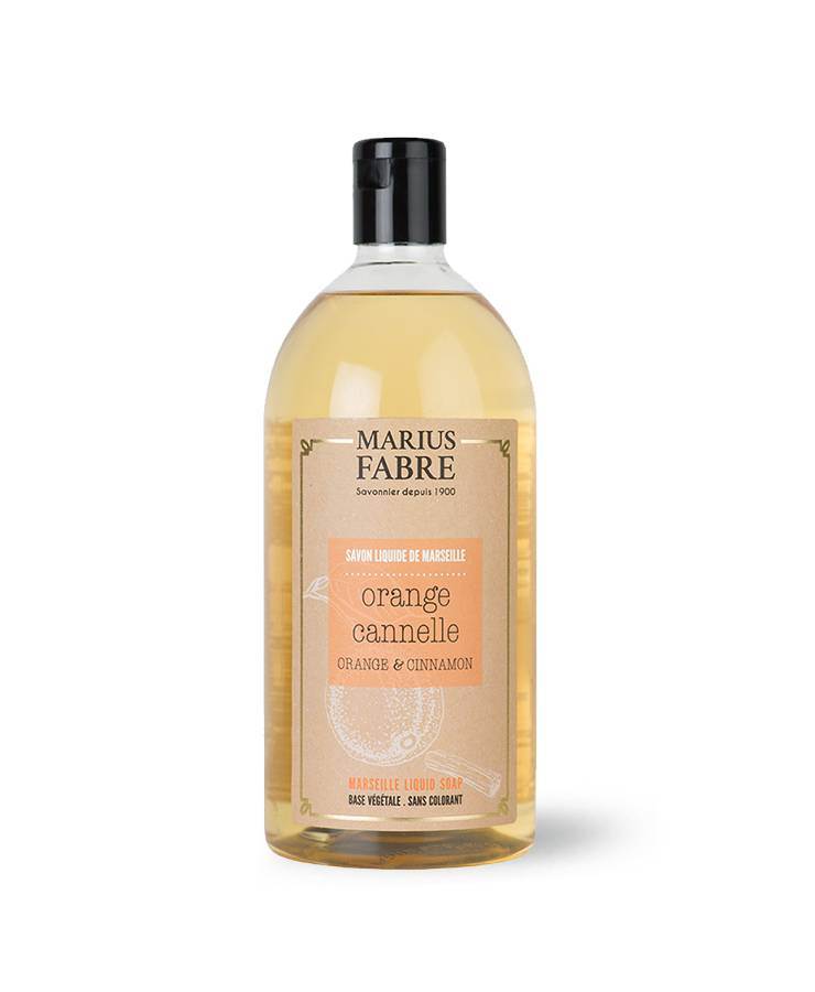 Liquid soap 1l Orange peel and cinnamon, Marius Fabre