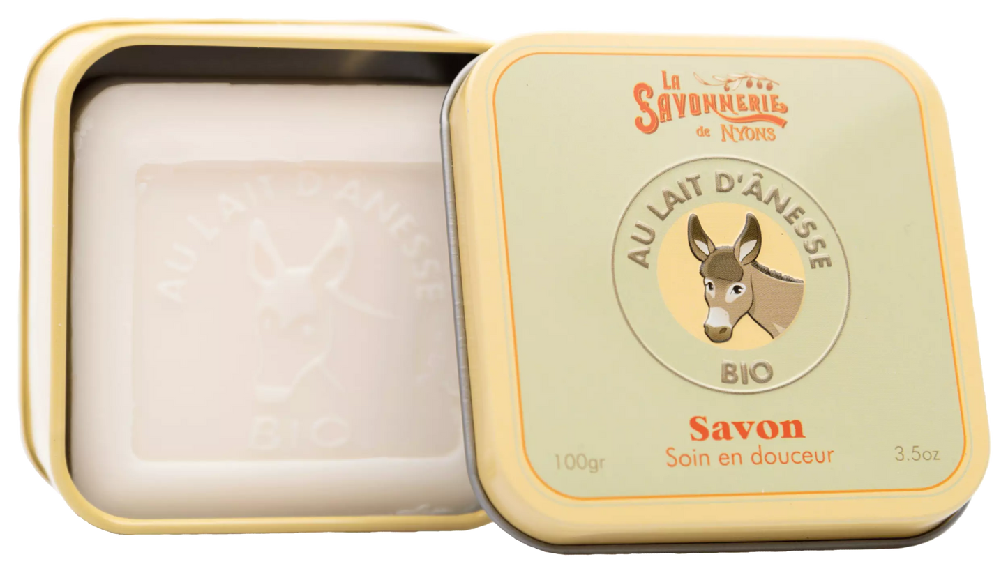 Soap 100g in a tin box "Donkey Milk" Organic