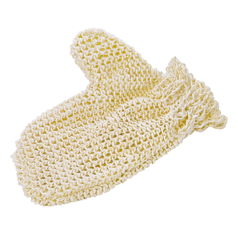 Sisal glove, fine knitted
