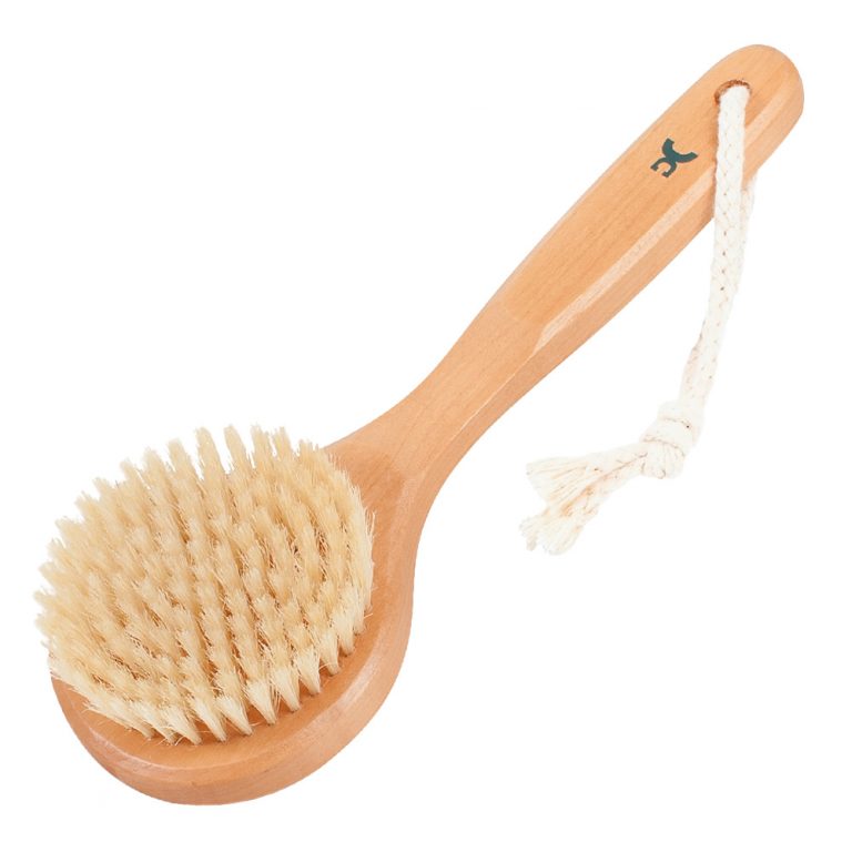 Bath brush oval, wooden