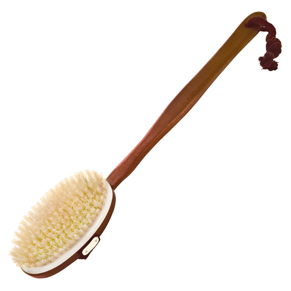 BATHBRUSH, DARK WOOD