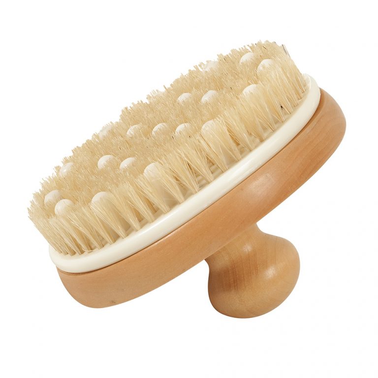 Wooden massage brush