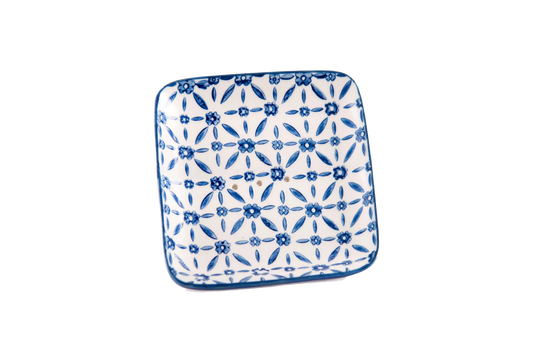 Soap dish blue Sq, NYONS