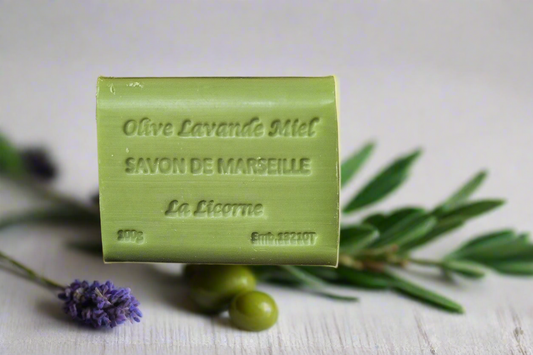 Soap rectangle 100g Olive Lavande Miel