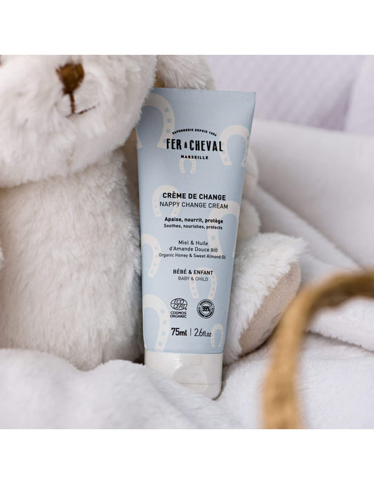 Diaper changing cream (Organic honey & sweet almond oil) 75ml, Fer à Cheval