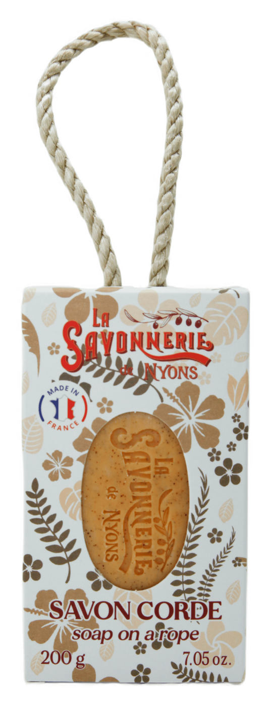 Soap on a string 200g "Exfoliating Apricot Kernels", NYONS