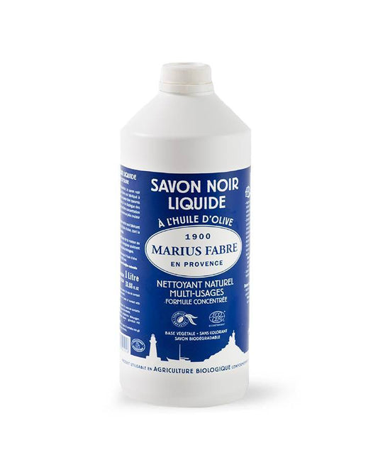 Čierne čistiace tekuté mydlo 1000ml (hypoalergénne) BLACK SOAP LIQUID, Marius Fabre