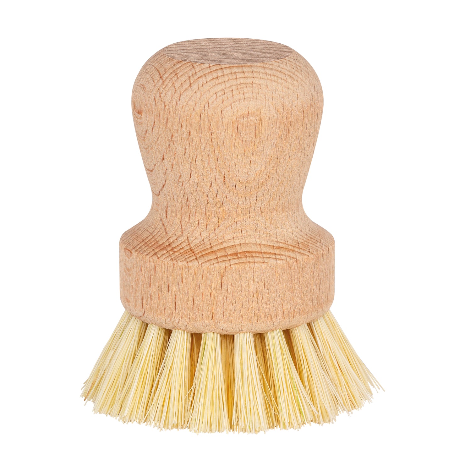 Wooden brush for pots and dishes