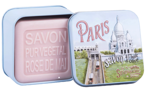 Mydlo 100g v plech.kr. "PARIS 4 Le Sacré Coeur" - Rose, NYONS