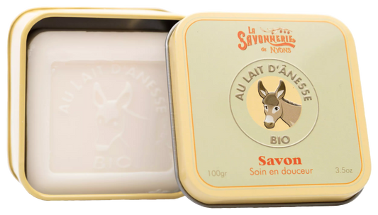 Soap 100g in a tin box "Donkey Milk" Organic