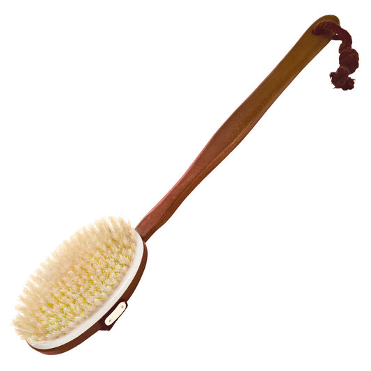 BATHBRUSH, DARK WOOD