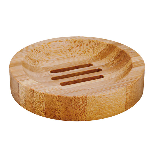 Bamboo soap dish D10cm