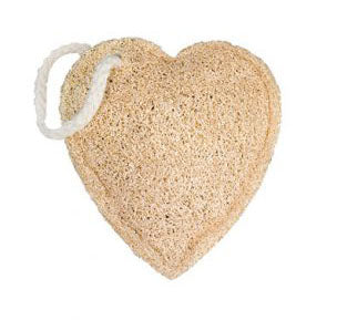 Loofah, natural bath sponge, Heart
