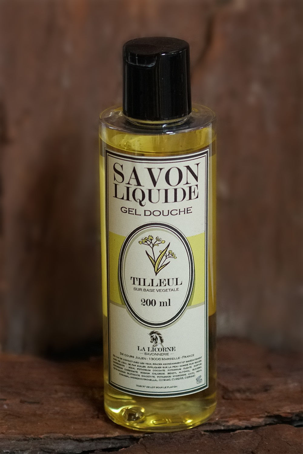 Liquid soap/shower gel - 200ml Tilleul