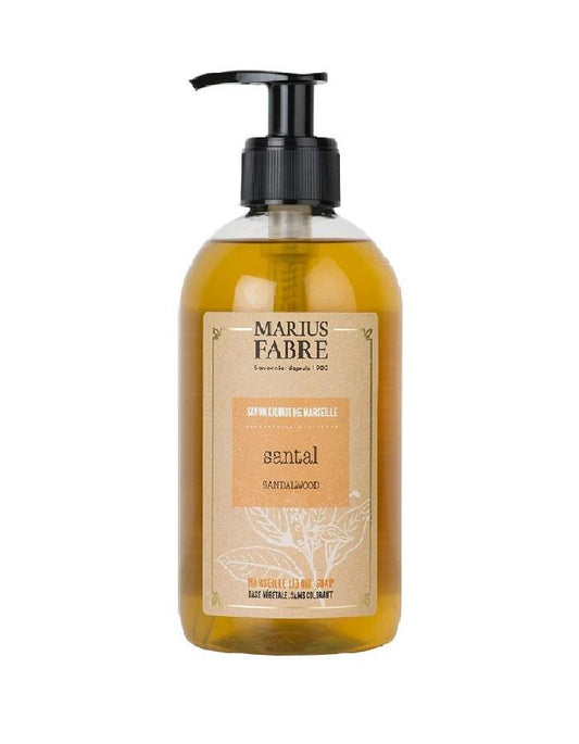 Marseille liquid soap Sandalwood fragrance, 400ml, Marius Fabre